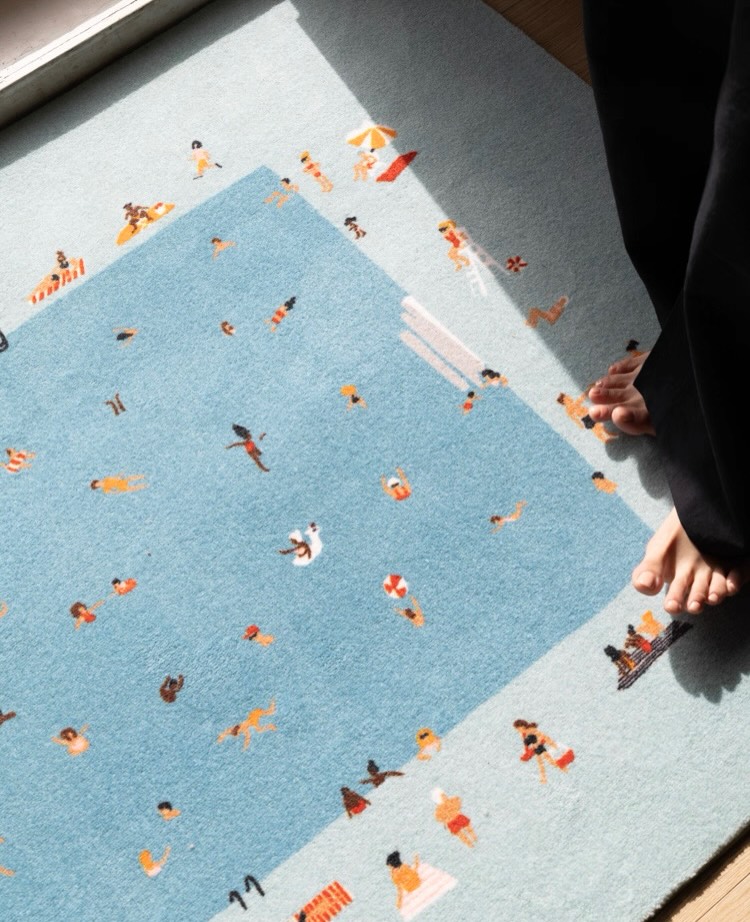 interiorsuckerr's tweet photo. Pool party rug⛱️ https://t.co/NeRIqwslZj