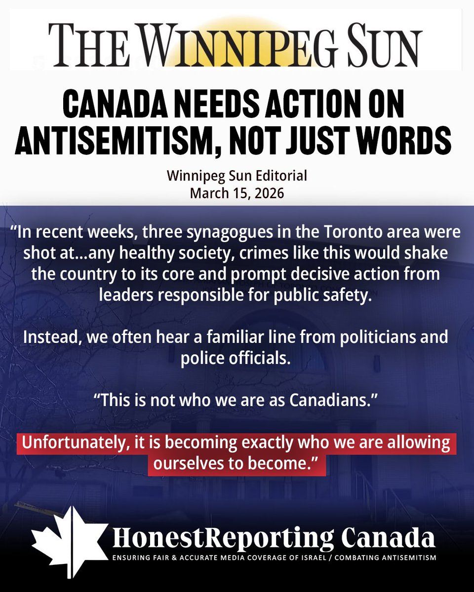 HonestReporting Canada tweet media