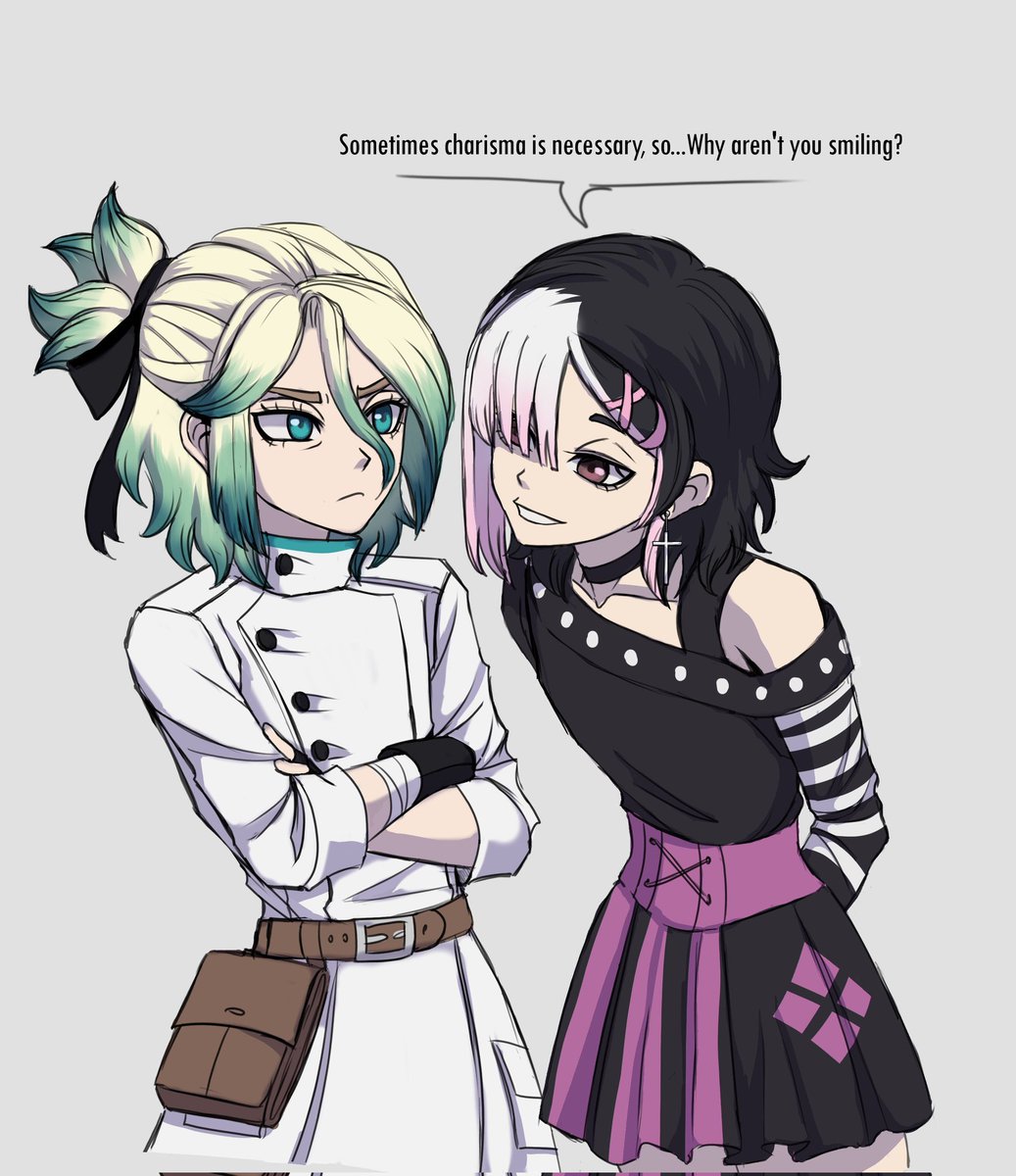 Darye_Mar's tweet photo. "Olvidaba que Eri tiene colmillos" por eso rara vez sonríe
(Eri Ishigami y Mei Asagiri) #senhaku #genluna #drstone https://t.co/SSvta9PKKx