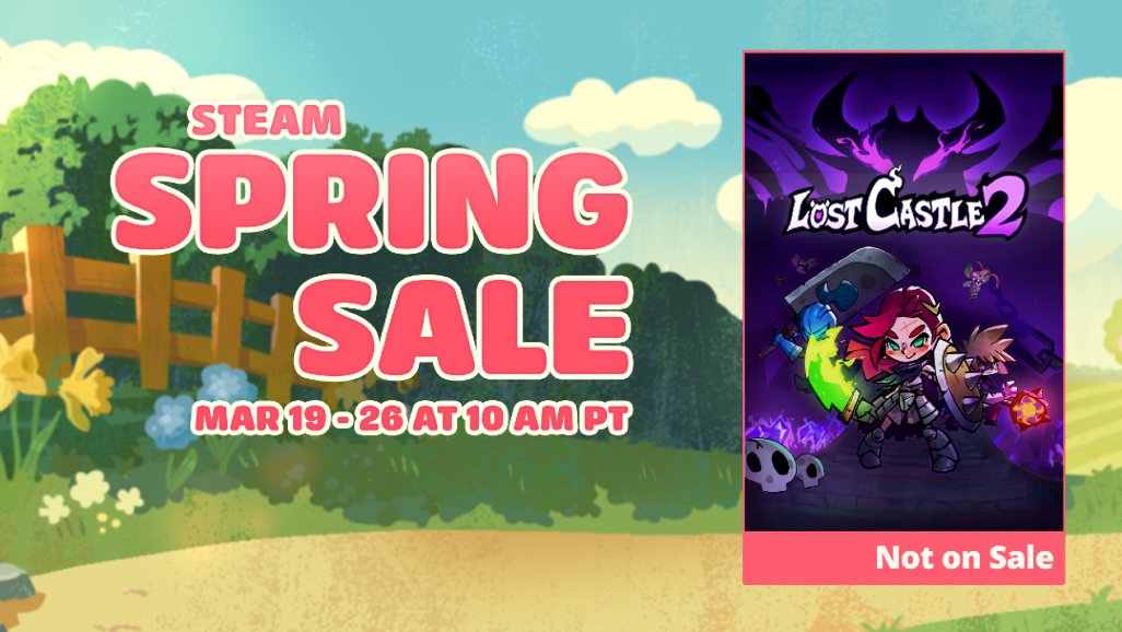 Lost Castle 2 🏰- AVAILABLE NOW on Steam EA tweet media