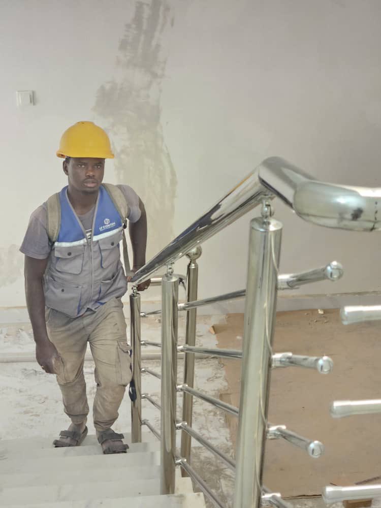 We’ve just finished installing these premium stainless steel staircase railings at our client’s home in Salaji, delivering strength, style, and a flawless finish.

Upgrade your home with premium finishing today!

📞 Call/WhatsApp: +220 2933015 / 3312434