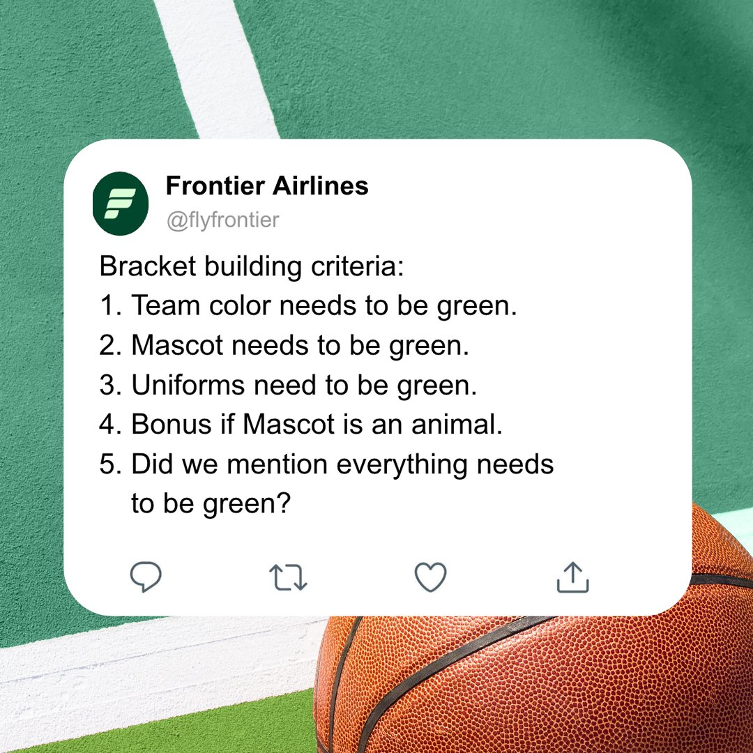 Frontier Airlines tweet media