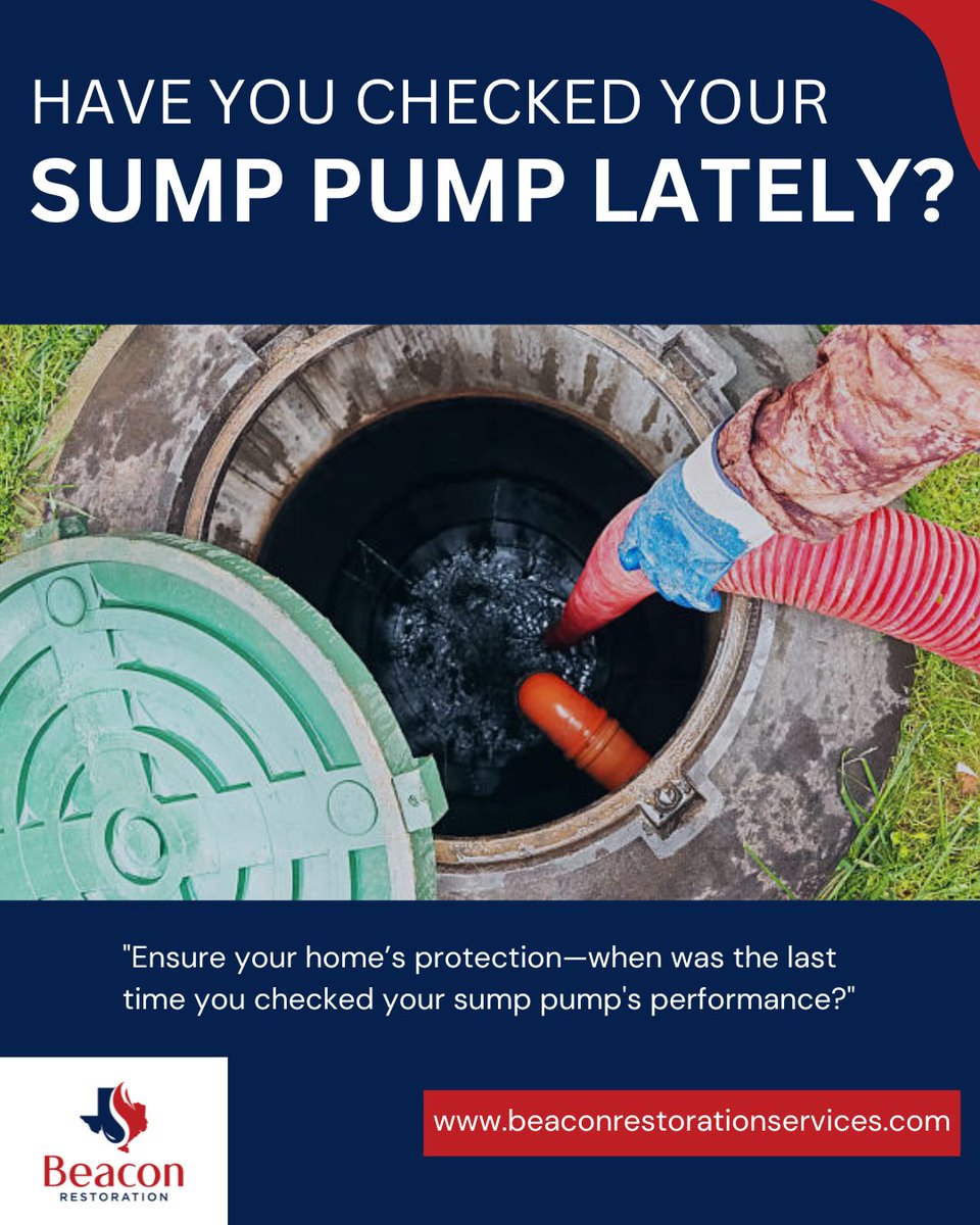 💧🔍 Have you checked your sump pump lately? It's crucial for protecting your home from water damage!

✅ Test it regularly  ✅ Inspect the power supply  ✅ Clean the pit  ✅ Listen for unusual noises  ✅ Consider a backup system