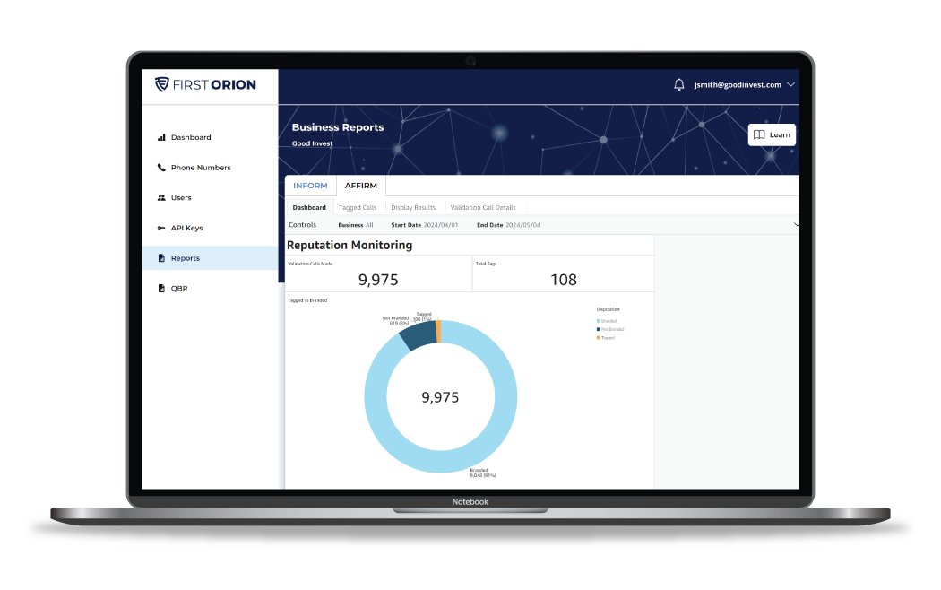 First Orion tweet media