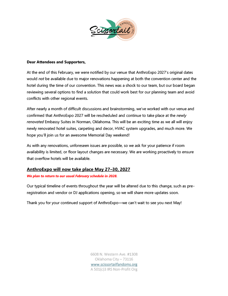 AnthroExpo 2027: Maskfurade! tweet media