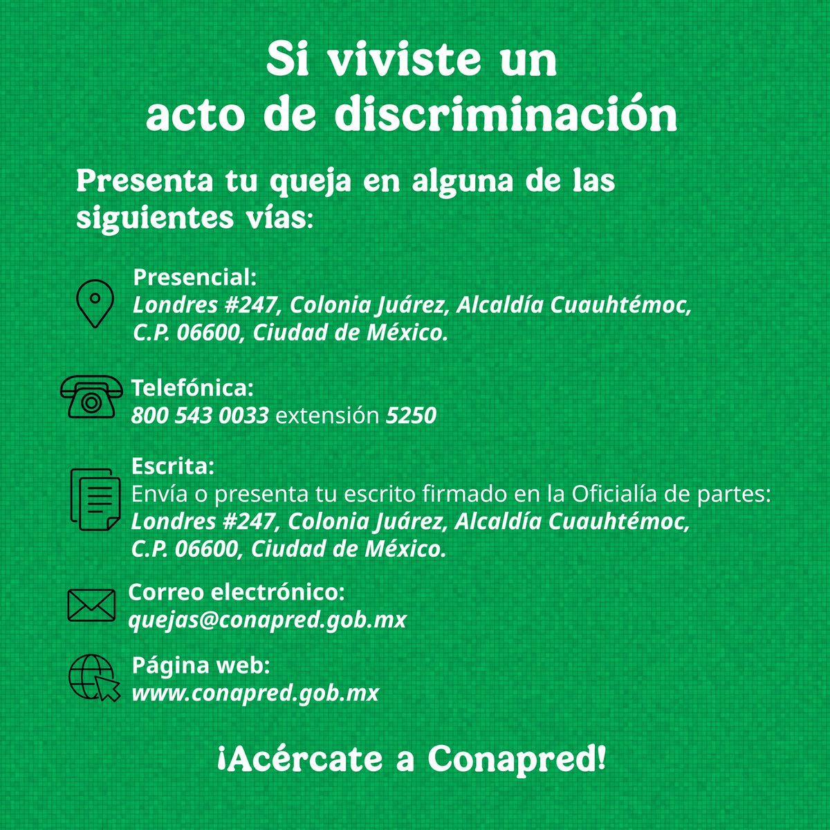 Conapred tweet media