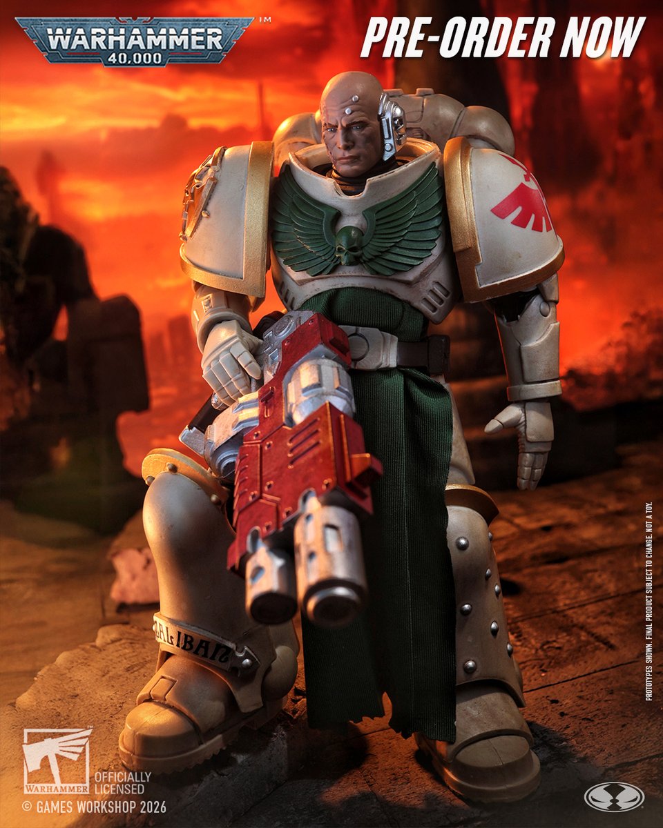 mcfarlanetoys's tweet photo. Sternguard Vetern (Dark Angels) is available for pre-order NOW at select retailers! ➡️⁠ https://t.co/tPBkhKDzWB 

7" scale Warhammer 40,000 action figure includes alternate head, Combi-Melta weapon, removable Power Pack, art card and base   

#McFarlaneToys #Warhammer40K #New40K #Warhammer40000 #WarhammerCommunity #SternguardVetern #DarkAngels