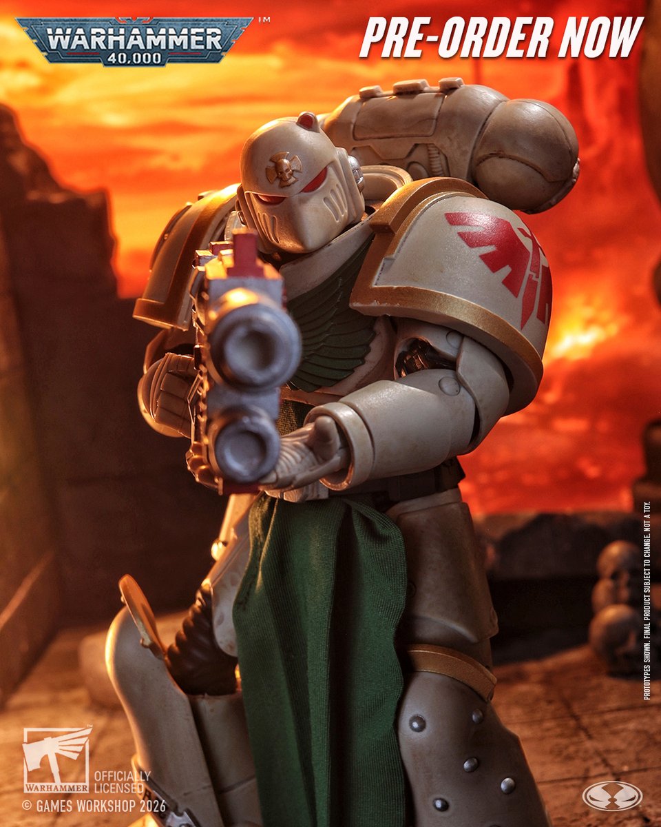 mcfarlanetoys's tweet photo. Sternguard Vetern (Dark Angels) is available for pre-order NOW at select retailers! ➡️⁠ https://t.co/tPBkhKDzWB 

7" scale Warhammer 40,000 action figure includes alternate head, Combi-Melta weapon, removable Power Pack, art card and base   

#McFarlaneToys #Warhammer40K #New40K #Warhammer40000 #WarhammerCommunity #SternguardVetern #DarkAngels