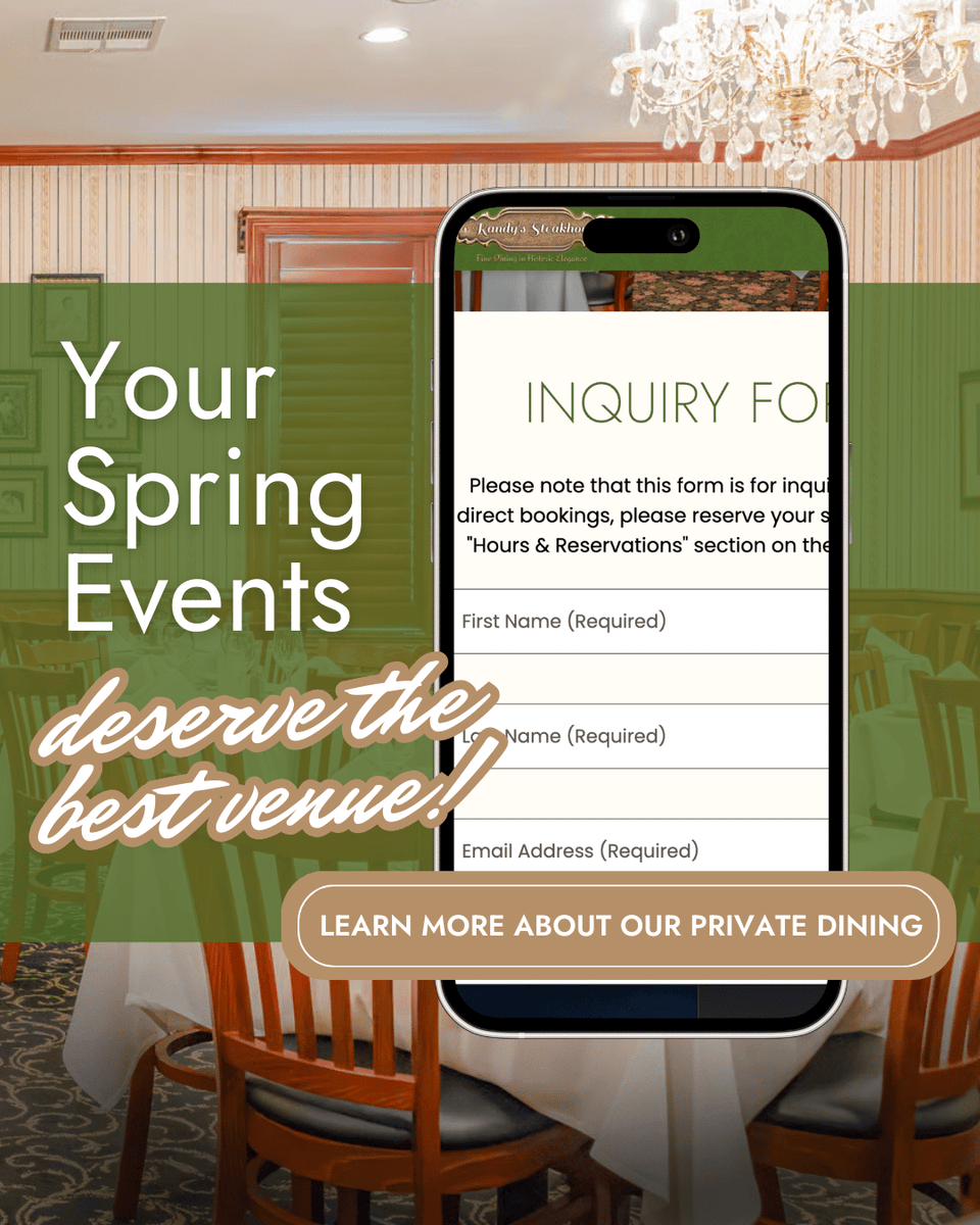 Gather round our table. 🍽️

Host your next event in one of our private dining rooms. 

#RandysSteakhouse #PrivateDining #FriscoEvents #FamilyGathering #HistoricVenue #Hospitality #Celebration