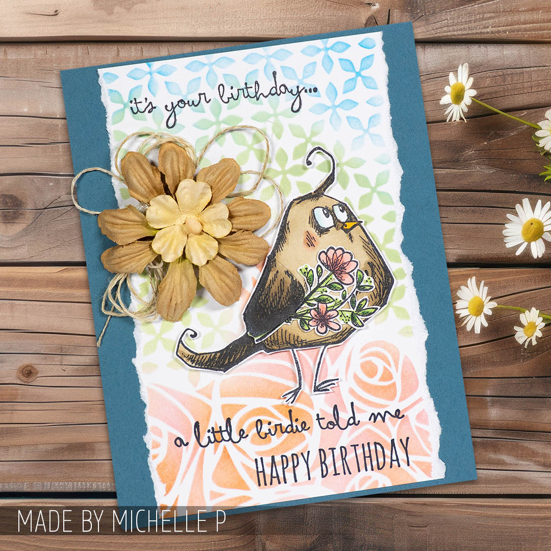 stampers_anon's tweet photo. Soft stenciled layers + a sweet birthday surprise π¦πΌ This charming card by our in-house maker Michelle P features a quirky bird from #timholtzstamps CMS212 holding a floral bouquet from CMS237 β¨
#timholtz #stampersanonymous #SACurations #handmadecards https://t.co/iK2qxwQyda