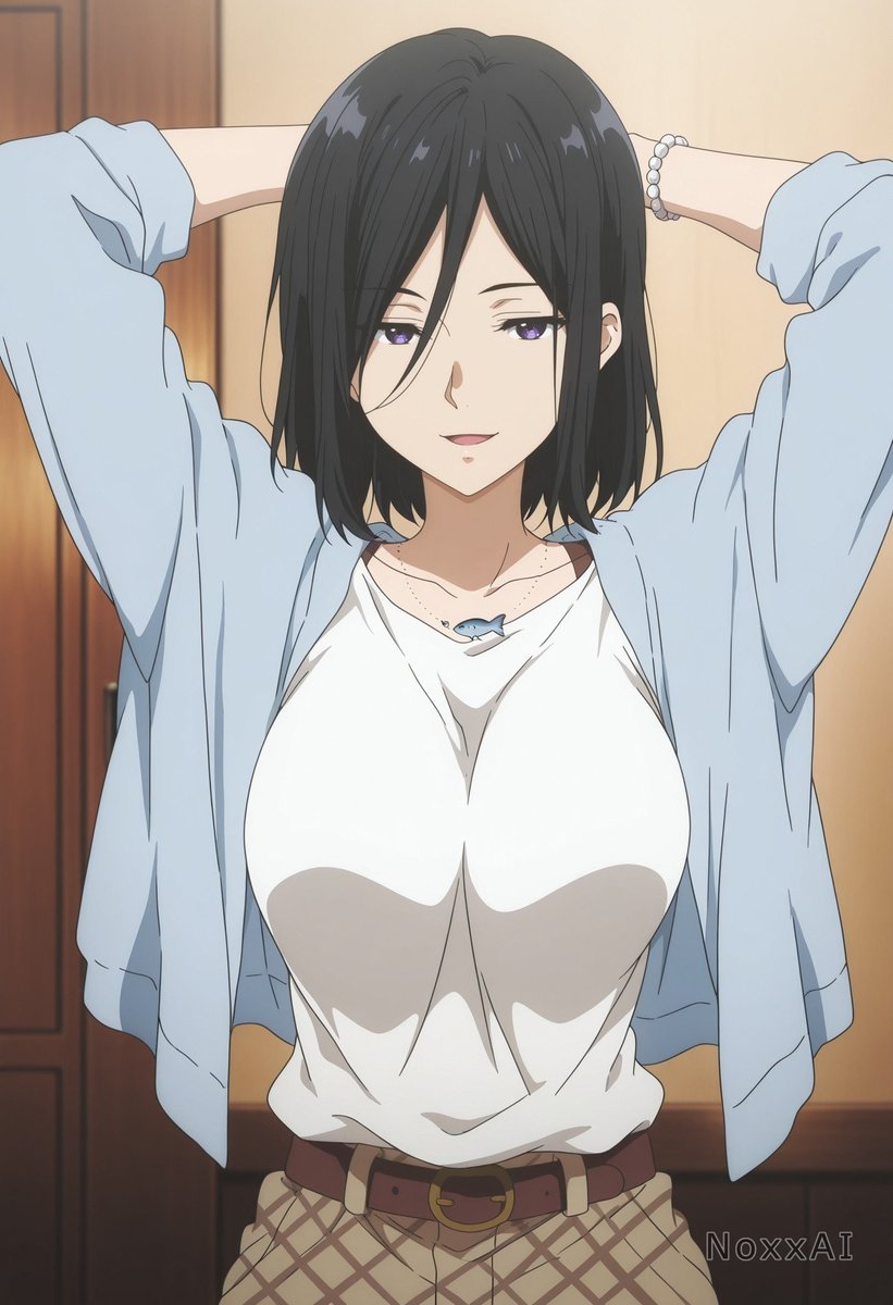 Noxxai_sfw's tweet photo. A softer side to the head of the Nase family. Embracing the gentle and quiet moments of normal life with a welcoming smile. ๐คโจ
#IzumiNase #KyoukaiNoKanata https://t.co/dB7uAUMM0r
