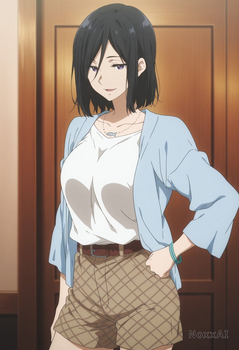 Noxxai_sfw's tweet photo. A softer side to the head of the Nase family. Embracing the gentle and quiet moments of normal life with a welcoming smile. ๐คโจ
#IzumiNase #KyoukaiNoKanata https://t.co/dB7uAUMM0r