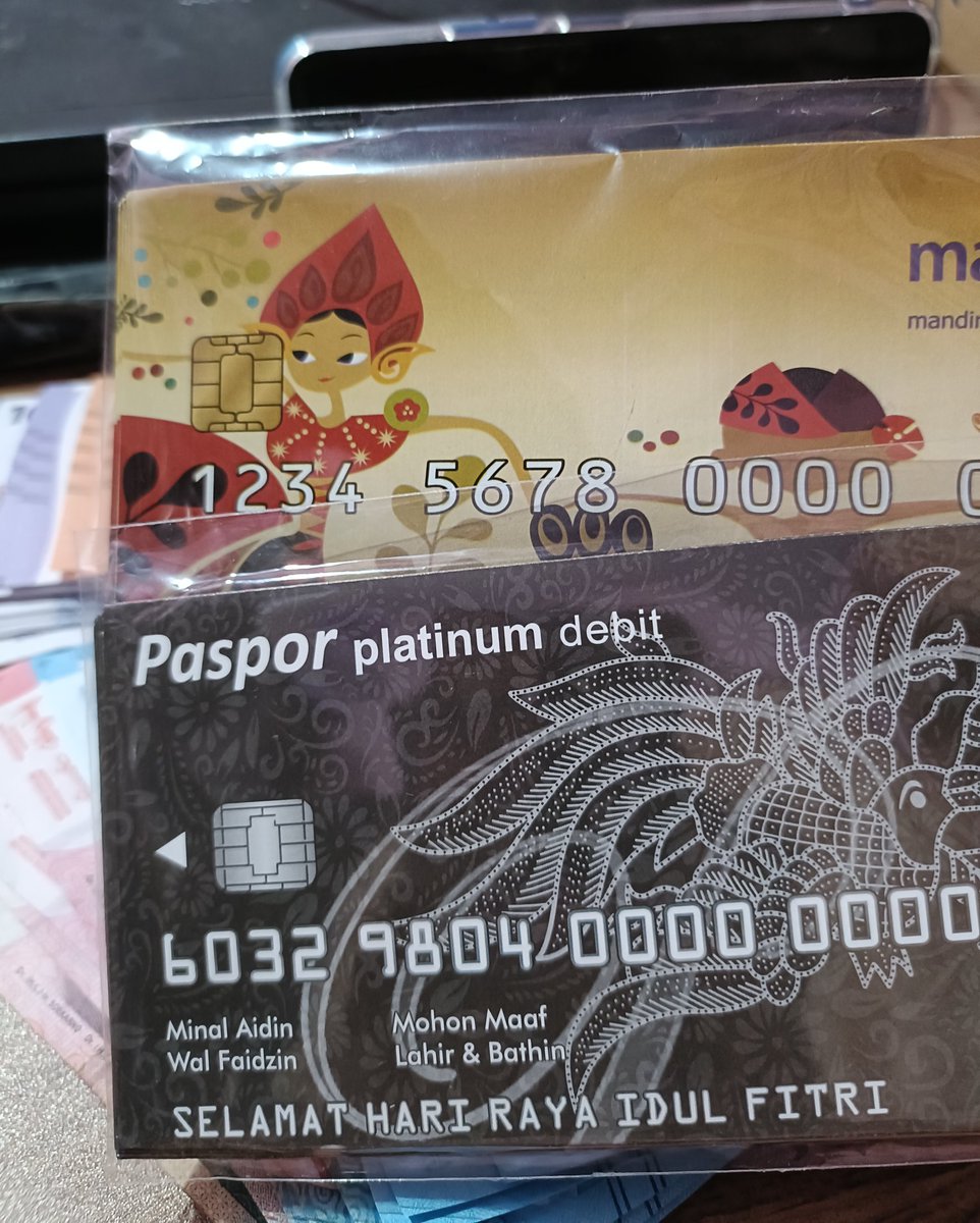 Tema amplop THR tahun ini debit card 😆