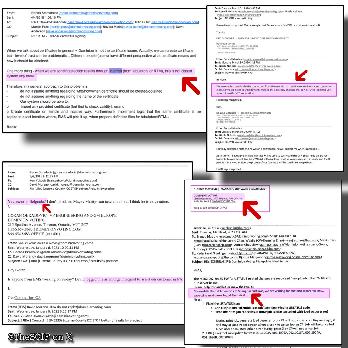 The SCIF tweet media