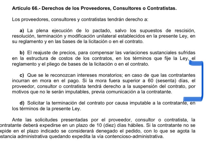 CONTRATOS PÚBLICOS: El pago de intereses en caso de mora es un DERECHO de los proveedores y contratistas del Estado.

 Ley Nro. 7021/22 DE SUMINISTROS Y CONTRATACIONES PUBLICAS