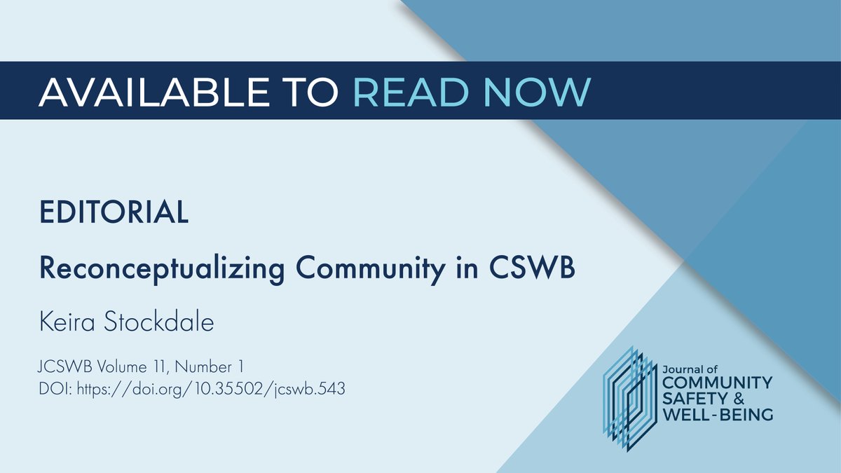 Journal of CSWB tweet media