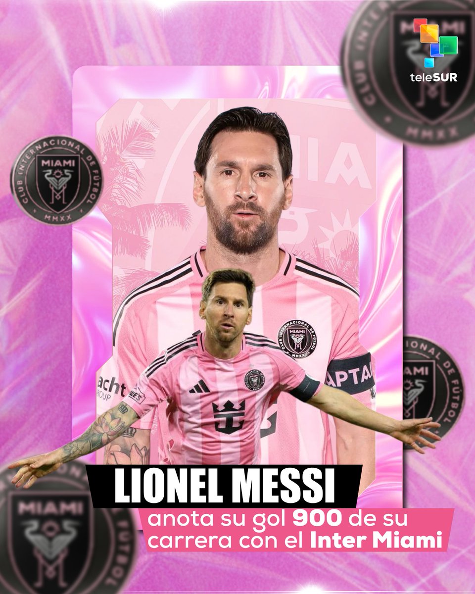 ⚽Lionel Messi alcanzó los 900 goles oficiales en su carrera profesional el 18 de marzo de 2026. El histórico tanto lo marcó con la camiseta del Inter Miami durante el partido de vuelta de los octavos de final de la Concacaf Champions Cup contra Nashville SC.🇦🇷🔥🤩