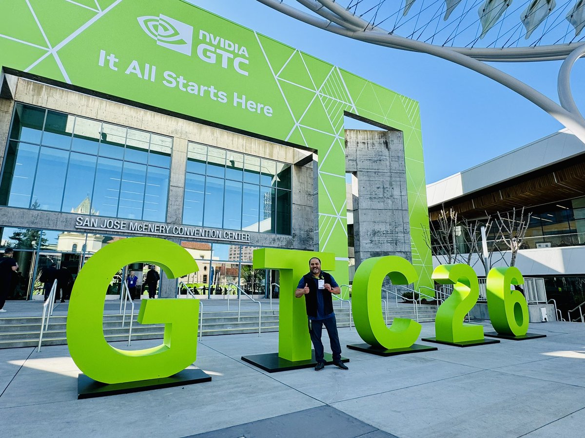 juliocarrue's tweet photo. "I stand where I am today because I dared to follow my heart. Never stop pursuing your dreams; if you don't build your own, you will inevitably be hired to help build someone else's."
#nvidia #nvidiaGTC26 #sanjose https://t.co/IDL02GKmPD