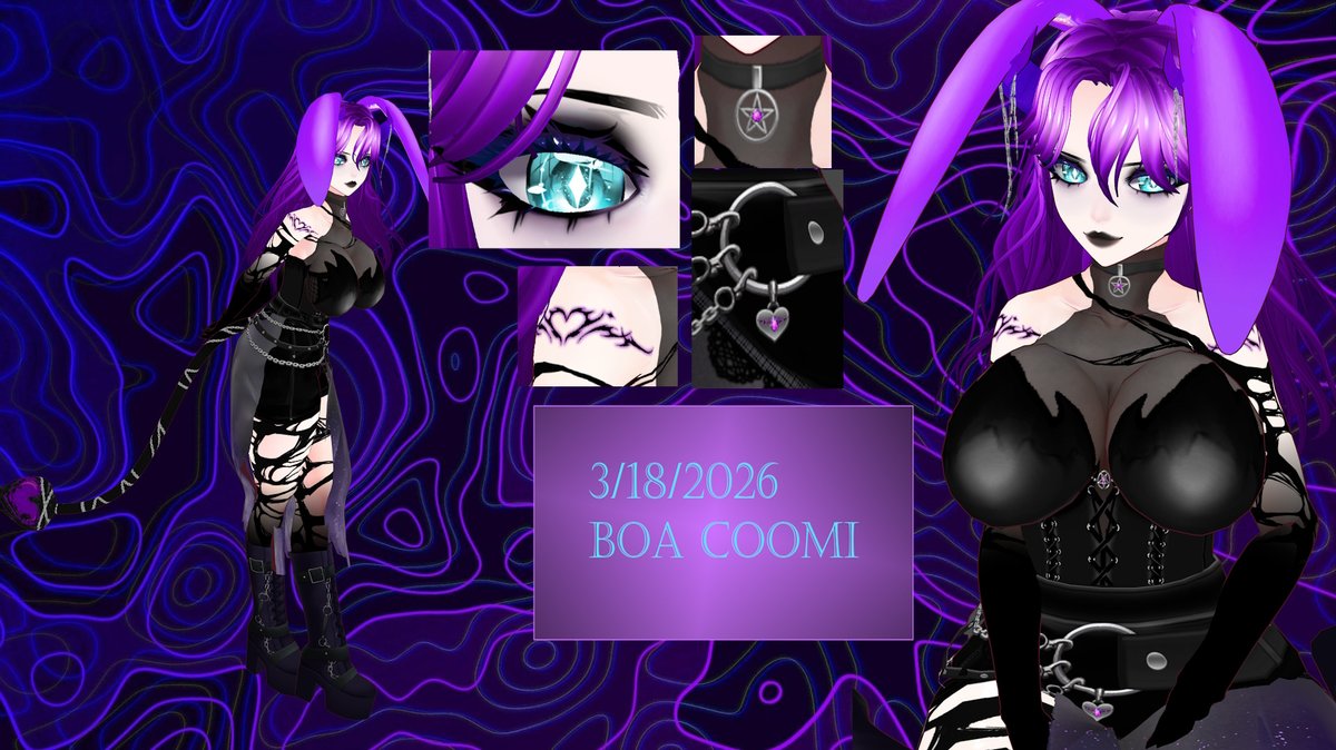 I want to say thank you to everyone who has commissioned me, it's been a blast. I am so hyped to be making more models!

Models for:
<a href="/EitoTani/">EitoTani</a> 
<a href="/boa_coomi/">Boa - Succubunny Vtuber {VSouls}</a> 
<a href="/Blessed_Banshee/">Banshee🃏🐰</a>