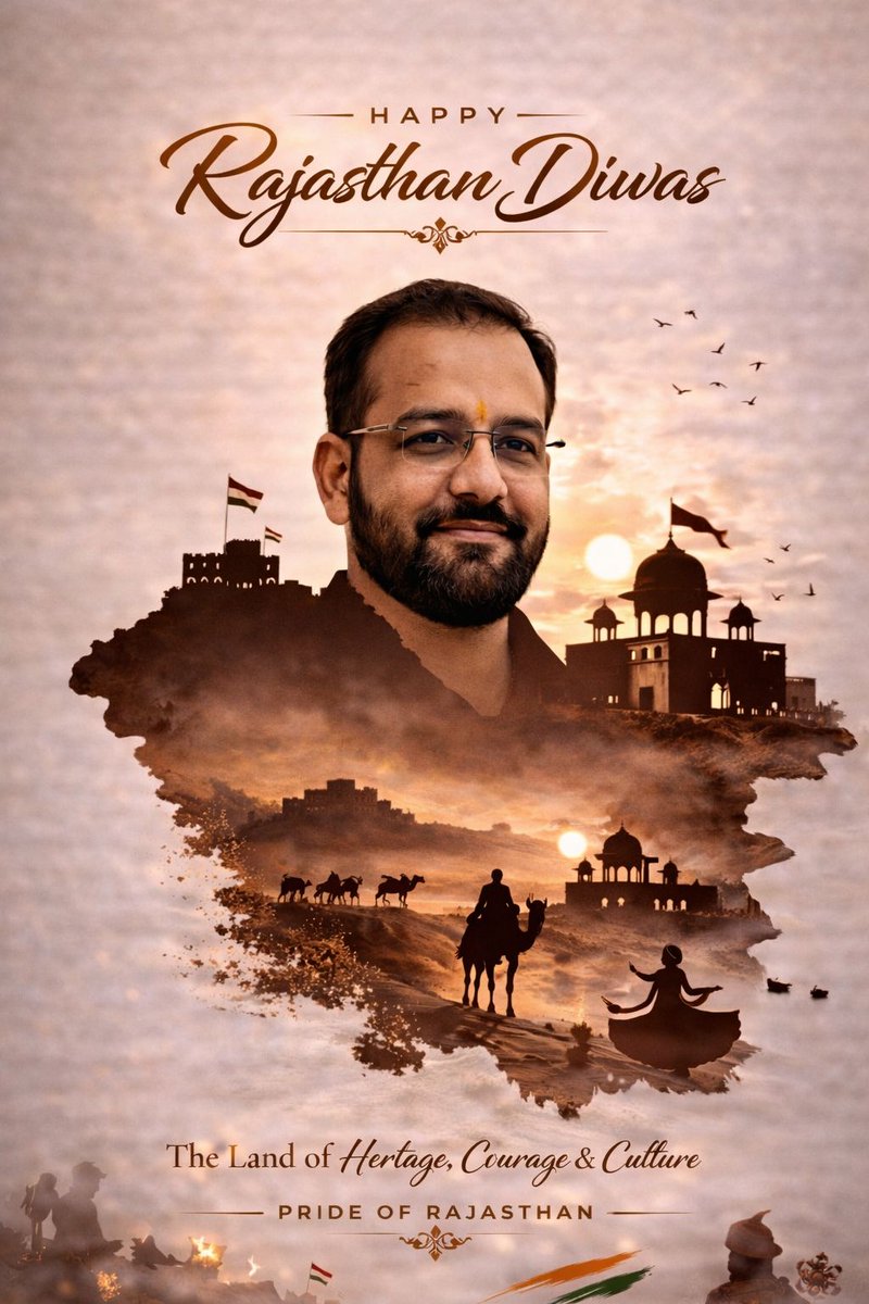 राजस्थान दिवस की हार्दिक शुभकामनाएं

#Rajasthandiwas #Rajasthan