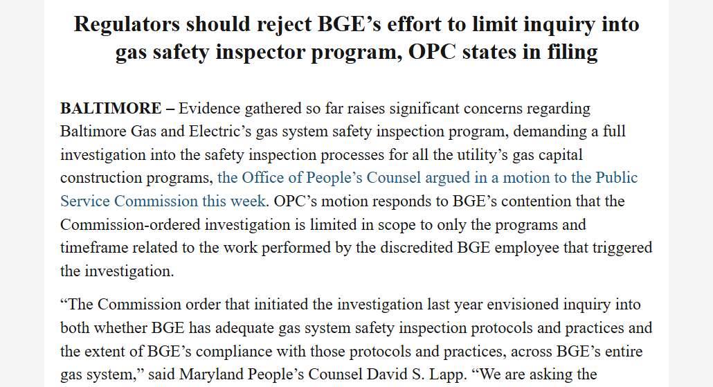 Maryland Office of People's Counsel tweet media