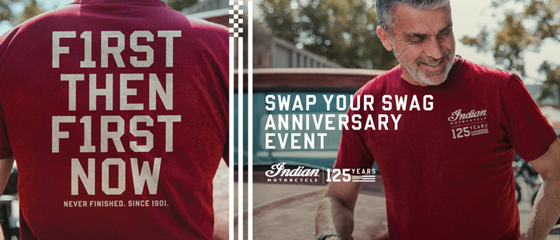 ApexCycleCA's tweet photo. The Indian Motorcycle Swap Your Swag event – this Saturday!
We have a box of IMC's 25th anniversary shirts &amp; we are handing them out to anyone with a moto-themed t-shirt to trade, this Sat. March 21st -  No charge. No questions asked.  
https://t.co/ZtmrjU0Akb #cbridge #watreg https://t.co/EoEJngHZ1n