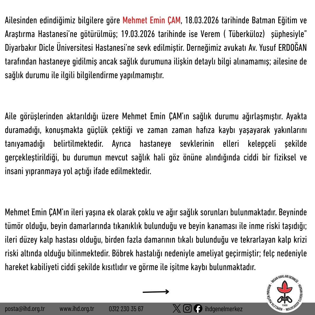 İHD Genel Merkezi tweet media