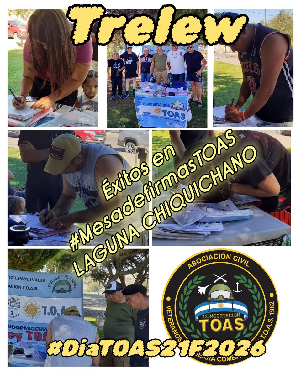 #Mesadefirmas <a href="/lavozdechubut/">La Voz de Chubut</a> <a href="/ElChubut/">Diario EL CHUBUT</a> <a href="/RadioChubut/">Radio Chubut</a> <a href="/gobiernochubut/">Gobierno del Chubut</a> <a href="/AtentoChubut/">Atento Chubut</a> <a href="/MollMadryn/">Digital Chubut</a> <a href="/ConcertaTOAS/">ConcertaciónT.O.A.S</a> SABADO 21 DE MARZO SEGUIMOS CON LA EXITOSA MESA DE FIRMAS EN APOYO AL #proyectodeley0373d2025