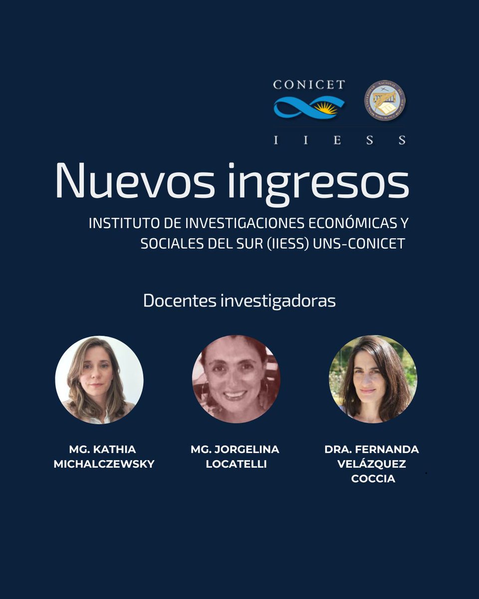 IIESS UNS - CONICET tweet media