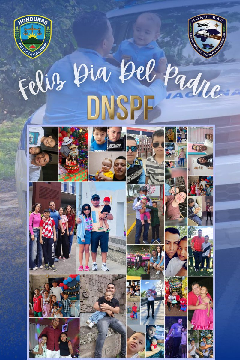 👮🏻‍♂️¡Feliz Día del Padre!💙🎉

👮🏻‍♂️La Dirección Nacional de Servicios Policiales Fronterizos, felicita a los padres que son héroes en el servicio y reyes en sus hogares. 

👮🏻‍♂️Su valor, entrega y compromiso inspiran a todos, mostrando que Servir y Proteger, es su verdadera misión."