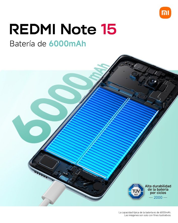 XiaomiColombia's tweet photo. ¡Más tiempo, menos interrupciones! El REDMI Note 15 está hecho para seguir tu ritmo de titán sin detenerse dándote la energía que necesitas para dominar tu día. 🔋
👉https://t.co/3RtmkbIcbW
#SerieREDMINote15 #XiaomiColombia #ModoTitán https://t.co/3Y4Rayu9QE