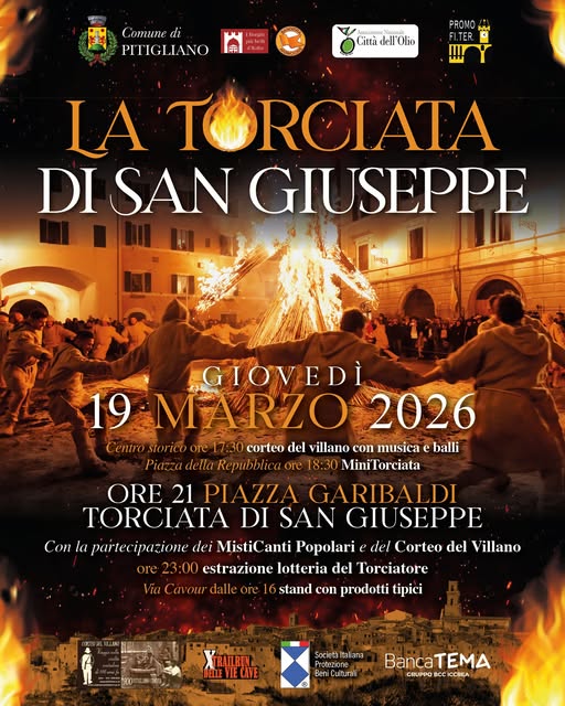 Oggi 19 marzo a Pitigliano è il giorno della Torciata di San Giuseppe, evento ricco di storia, passione e spettacolo che celebra la tradizione e il fascino ancestrale dei riti del fuoco.
#torciatadisangiuseppe #Pitigliano #ritidelfuoco #tradizione #Eventi #Toscana #Maremma