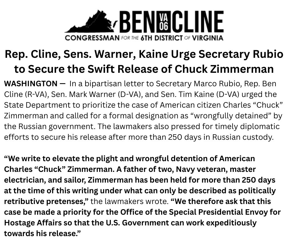 Congressman Ben Cline tweet media