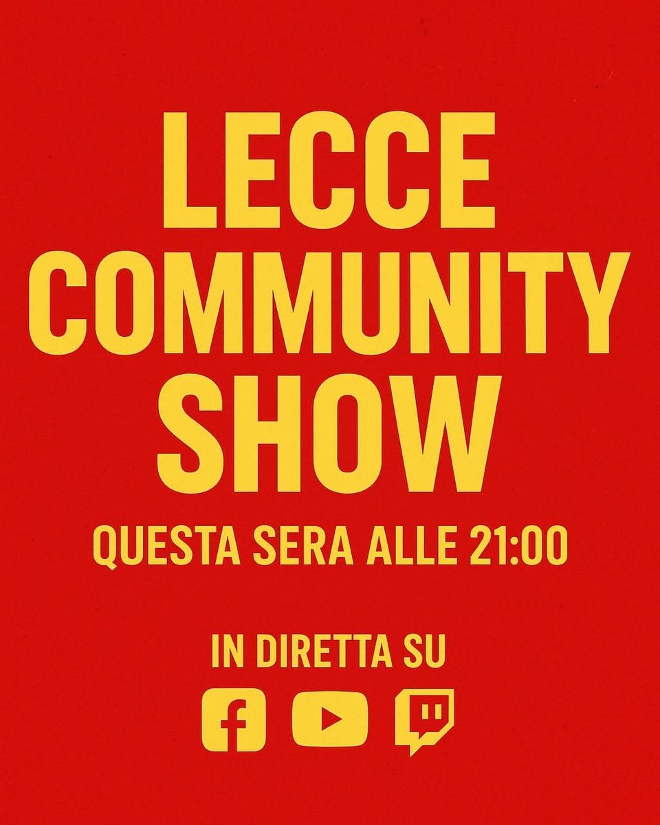 Lecce Community X tweet media