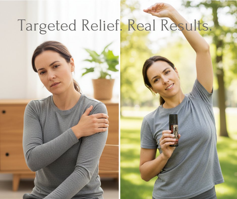 From "Ouch" to "Let's go!" 🏃‍♀️

Pain doesn’t punch a clock, but neither does Lakota. 🕒 Get extra strength relief for joint and muscle pain in a convenient, no-mess roll-on.

Shop Lakota Extra Strength: lakotaherbs.com/products/lakot… 

#LakotaHerbs #NaturalRelief #WellnessJourney