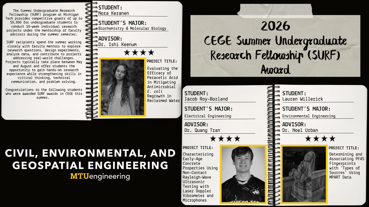 Michigan Tech CEGE tweet media