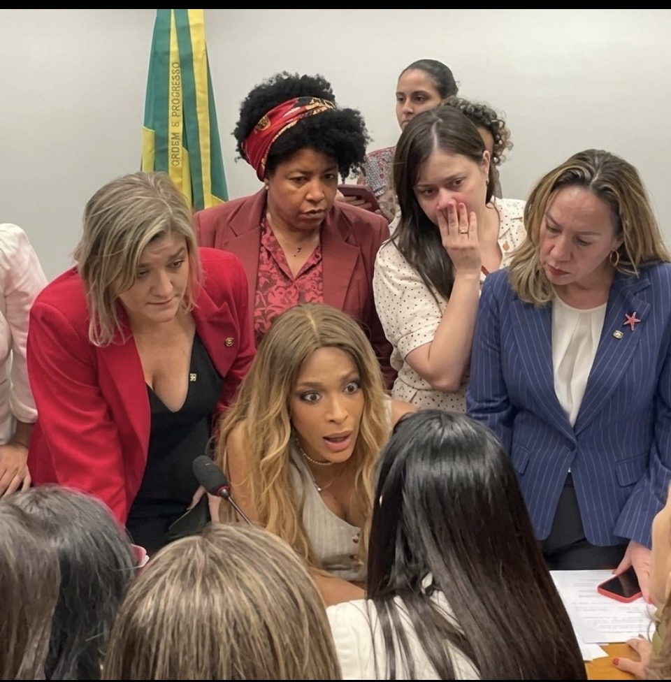Olhem os canhões apoiadores da maior hipocrisia da história do Brasil, horrorosas, cabeludas e fedidas 
#MulheresComRatinho