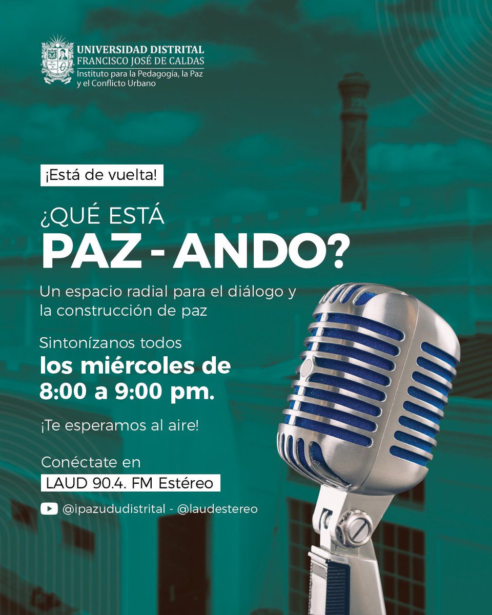 Instituto de Paz de la Universidad Distrital tweet media