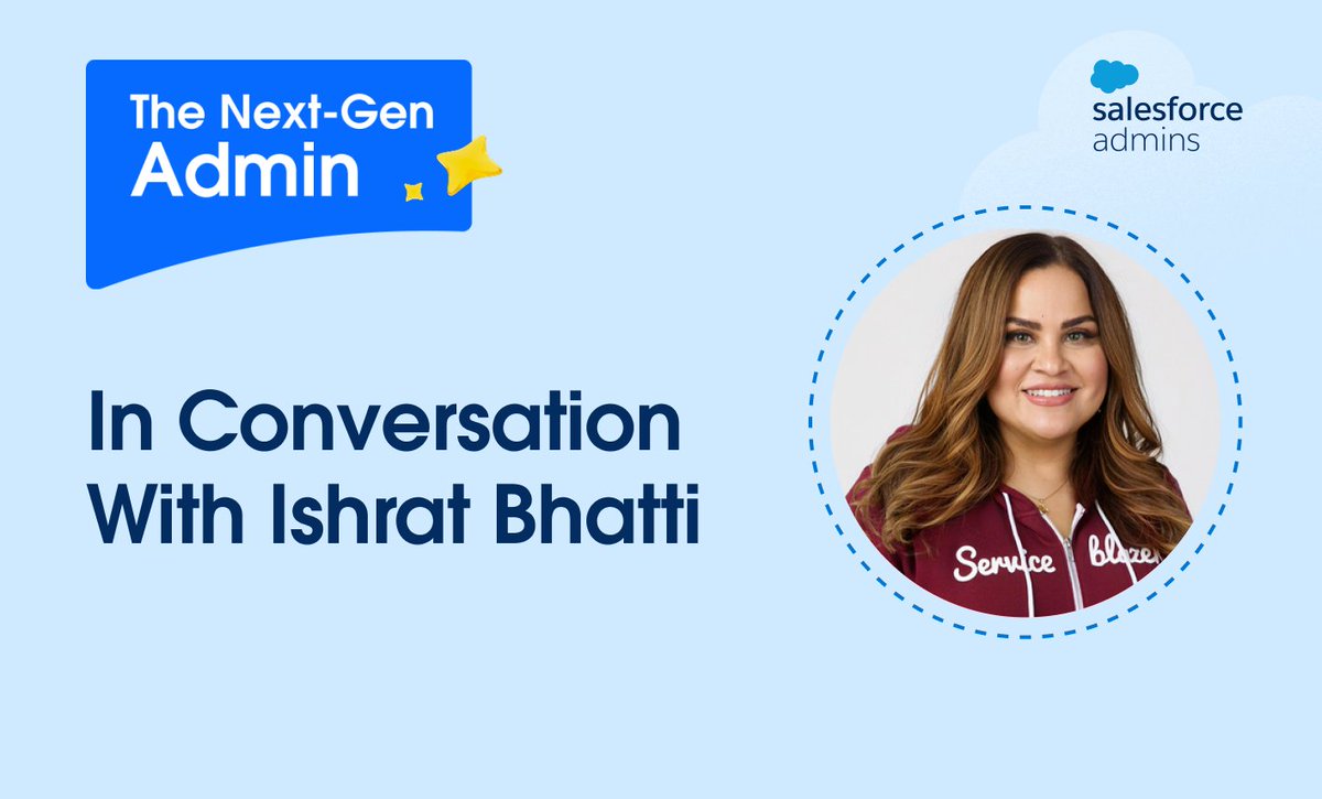 SalesforceAdmns's tweet image. 💭 What does it mean to be a next-gen admin in this AI landscape?

Our new blog series, The Next-Gen Admin, continues with Salesforce MVP @Ishrat_Bhatti sharing how admins are evolving from ticket solvers to strategic leaders guiding AI and automation: sforce.co/4bB6u22