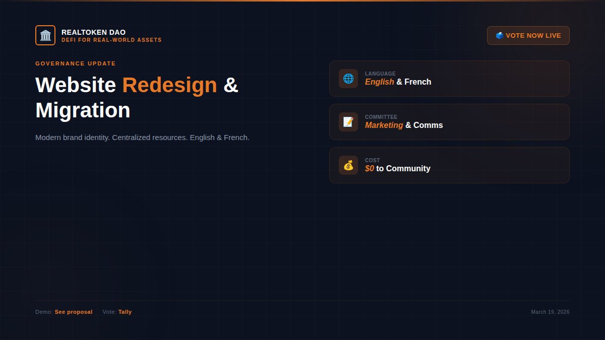 RealToken DAO tweet media