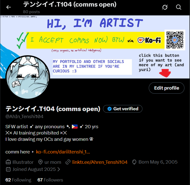 テンシイイ.T104 (comms open) tweet media