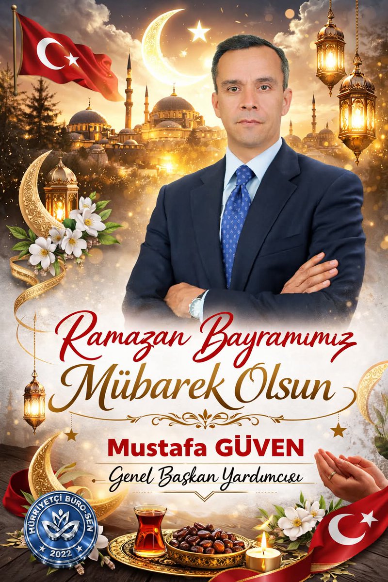 Ramazan Bayramı’nın; birlik, beraberlik ve kardeşlik duygularımızı güçlendirmesini temenni ediyor, başta kıymetli üyelerimiz olmak üzere aziz milletimizin ve tüm İslam âleminin bayramını en içten dileklerimle kutluyorum.
Bayramın sağlık, huzur ve bereket getirmesini diliyorum.