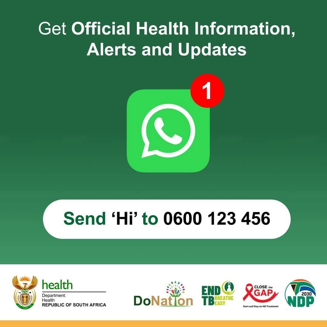 National Department of Health tweet media