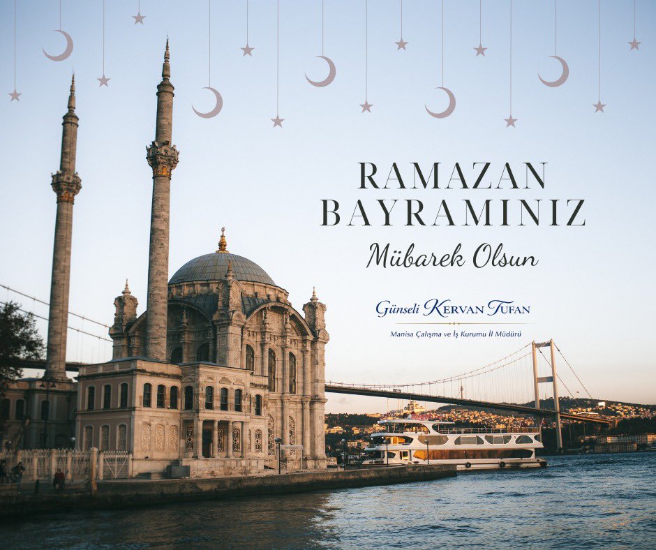 Ramazan Bayramı’nın; aziz milletimize, İslam âlemine ve tüm insanlığa sağlık, huzur ve bereket getirmesini Rabb’imden niyaz ediyorum.🤲🏻

Birliğimizin, beraberliğimizin ve kardeşliğimizin güçlendiği nice bayramlara…

✨ Ramazan Bayramımız mübarek olsun.