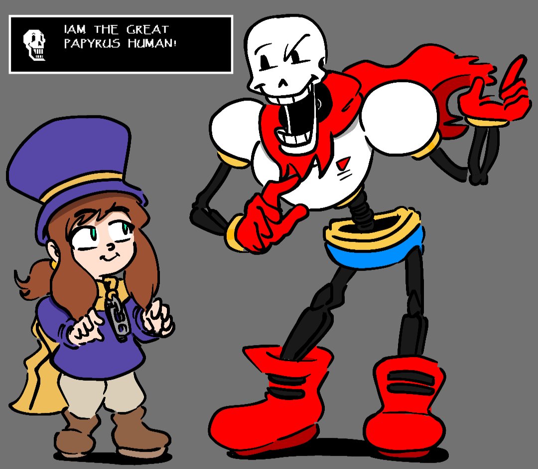 🦴 🎩 #Undertale #Papyrus #Ahatintime #Hatkid