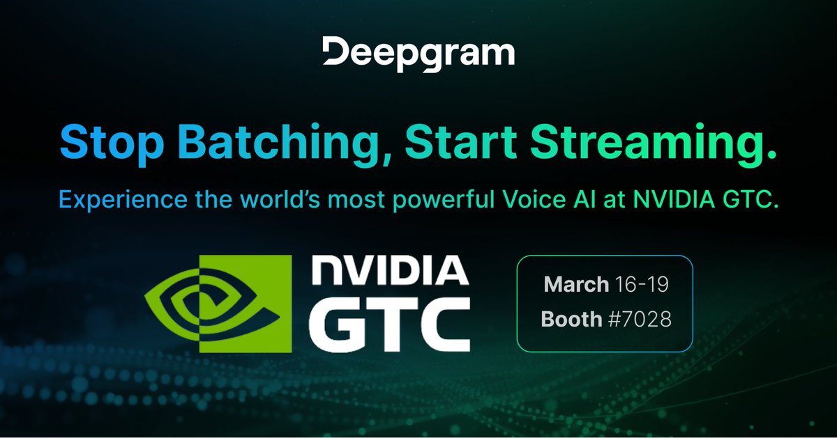 Deepgram tweet media