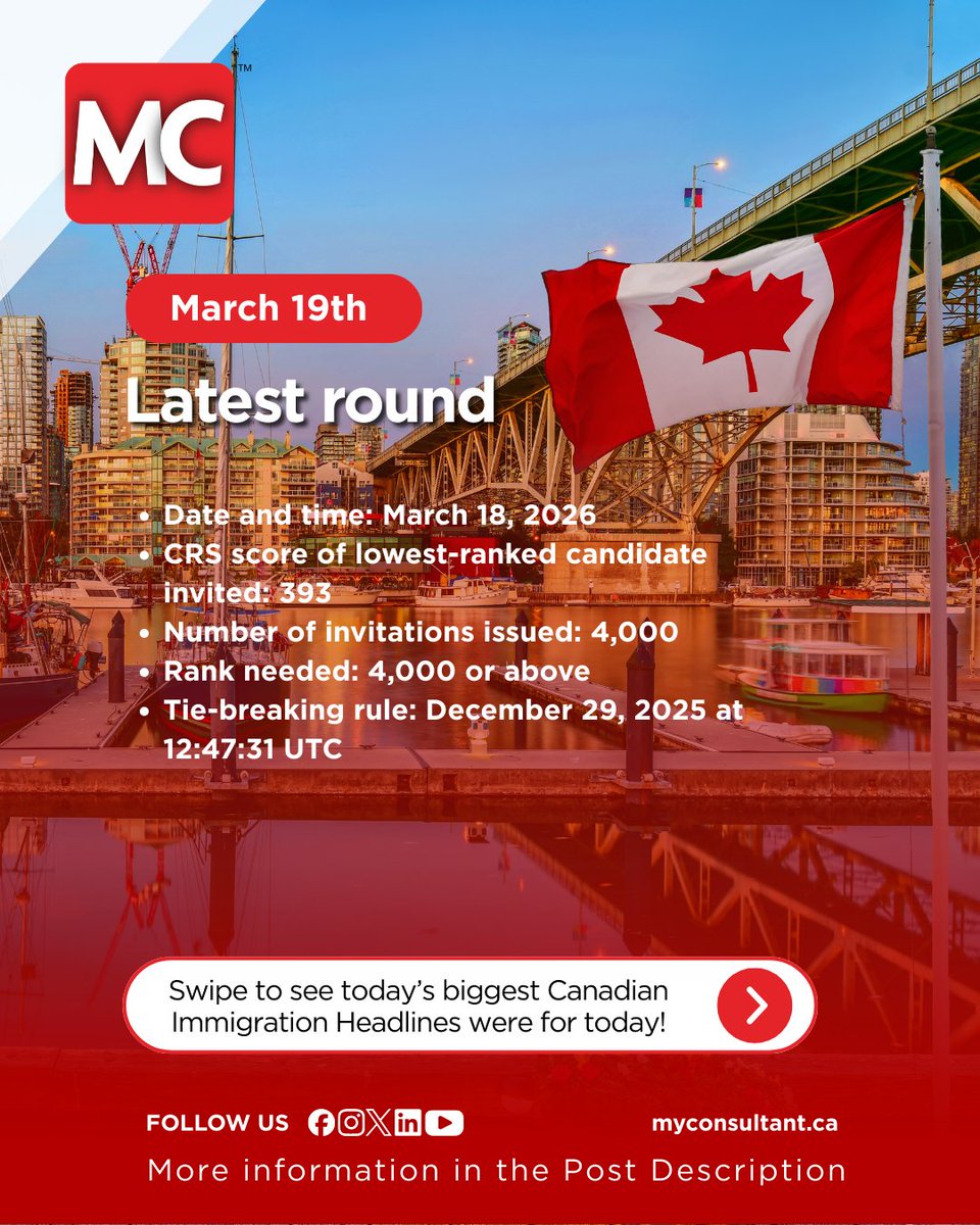 MyConsultant_ca's tweet photo. 🚨 Latest Immigration Updates You Should Know
🔹 Latest Rounds | Read more : https://t.co/vey4L1oZsI
🔹 Temporary Resident – Business Visitors | Read more : https://t.co/4UEGBKOLDZ

🔹 Employer Job Offer: Foreign Worker Stream | Read more : https://t.co/QXOjBJSh4h https://t.co/E3v5tNNT1G