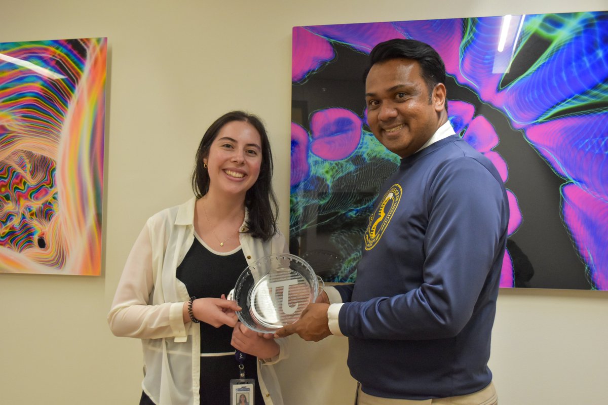 EinsteinMed's tweet photo. Pi, Pie, &amp; Plenty to Celebrate at Einstein 🥧The Einstein community marked Pi Day, our namesake’s 147th birthday, and 3.14 Days of Giving with a week of events. Congrats to Mary Lou De Jesus (recitation winner) &amp; Rosemary O’Neill (pie champ, Coconut Cream Pie) #EinsteinMed #PiDay https://t.co/74poLedXEl