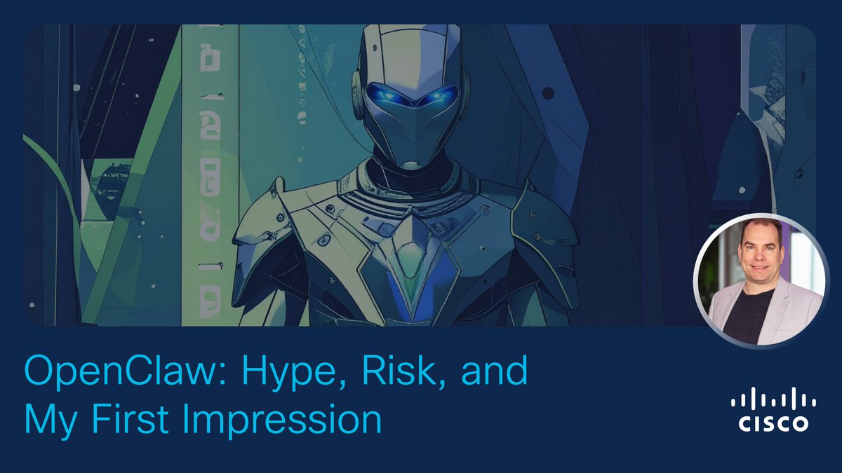 David Siroky shares hands-on experience as he experiments with the agent, breaking down what works, where the risks sit, and what it means for enterprise environments. 
An incredibly practical read
cs.co/6018B6ngHm

#CiscoAI #AgenticAI #CyberSecurity #CiscoSecurity
