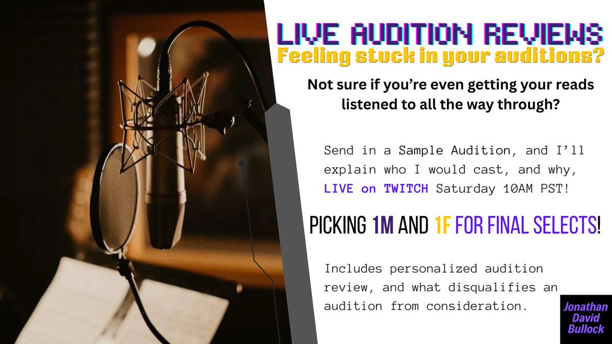 Jonathan David Bullock - Voice Actor tweet media